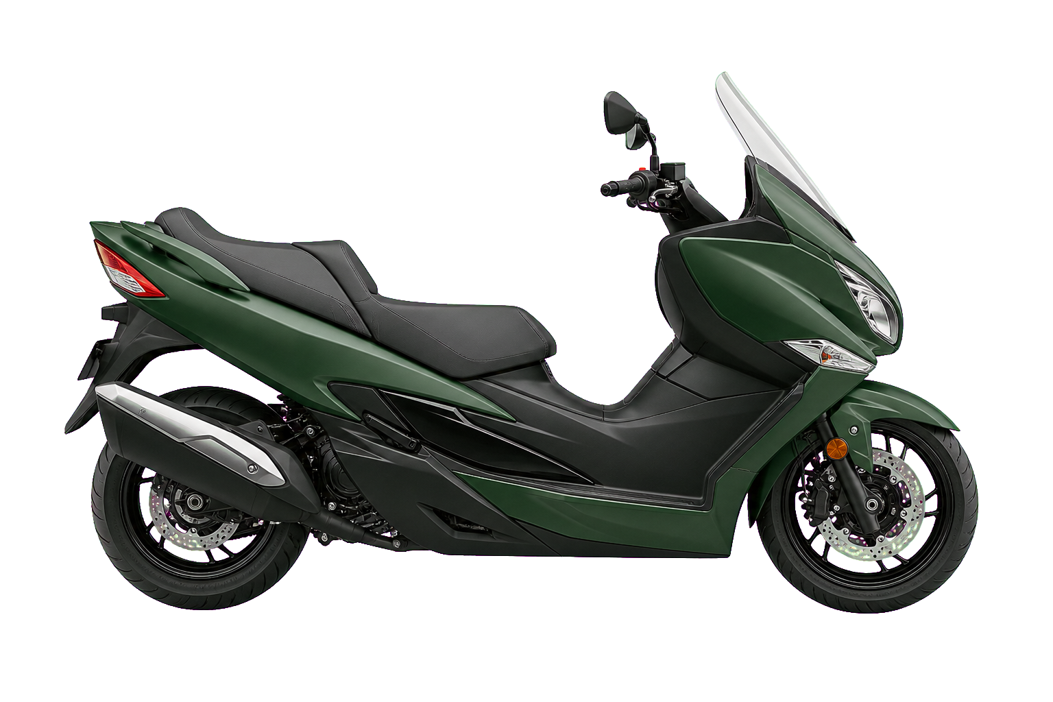 BURGMAN 400 パールマットシャドーグリーン（QU5）を参考にした非公式イラスト