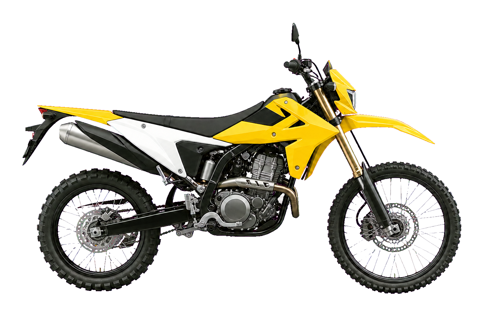 DR-Z4S チャンピオンイエローNo.2／ソリッドスペシャルホワイトNo.2を参考にした非公式イラスト