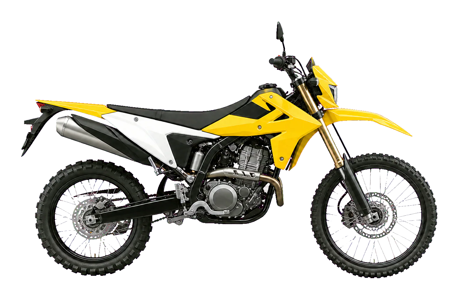 DR-Z4S チャンピオンイエローNo.2／ソリッドスペシャルホワイトNo.2を参考にした非公式イラスト