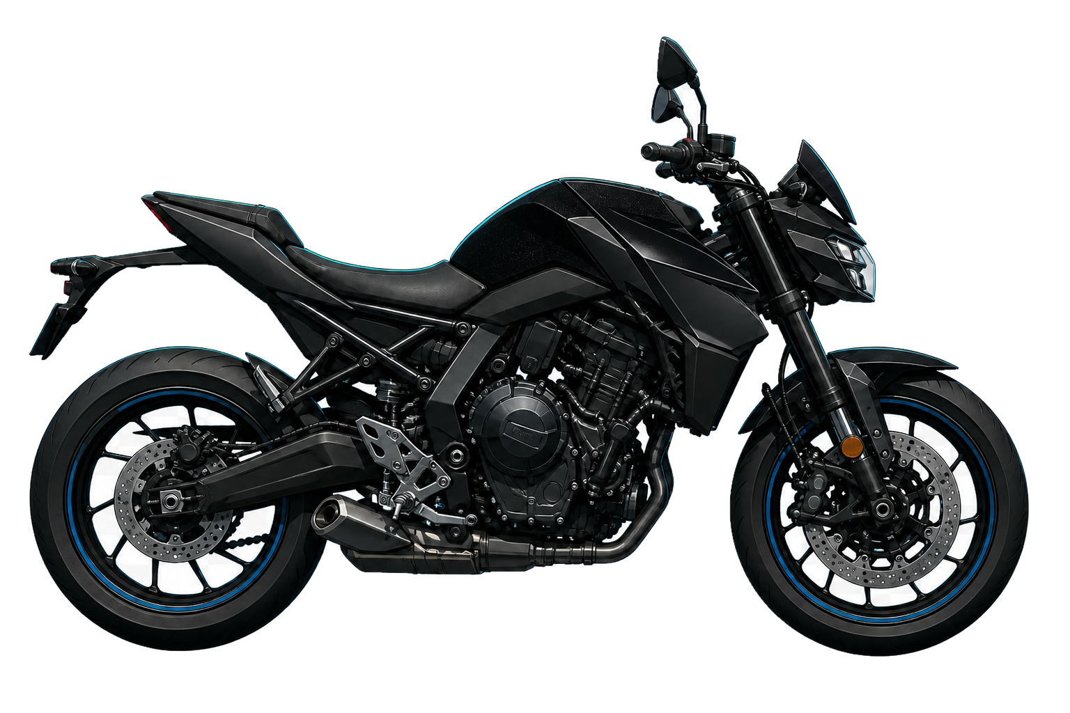 GSX-8S グラススパークルブラック／マットブラックメタリックNo.2（KGL）を参考にした非公式イラスト