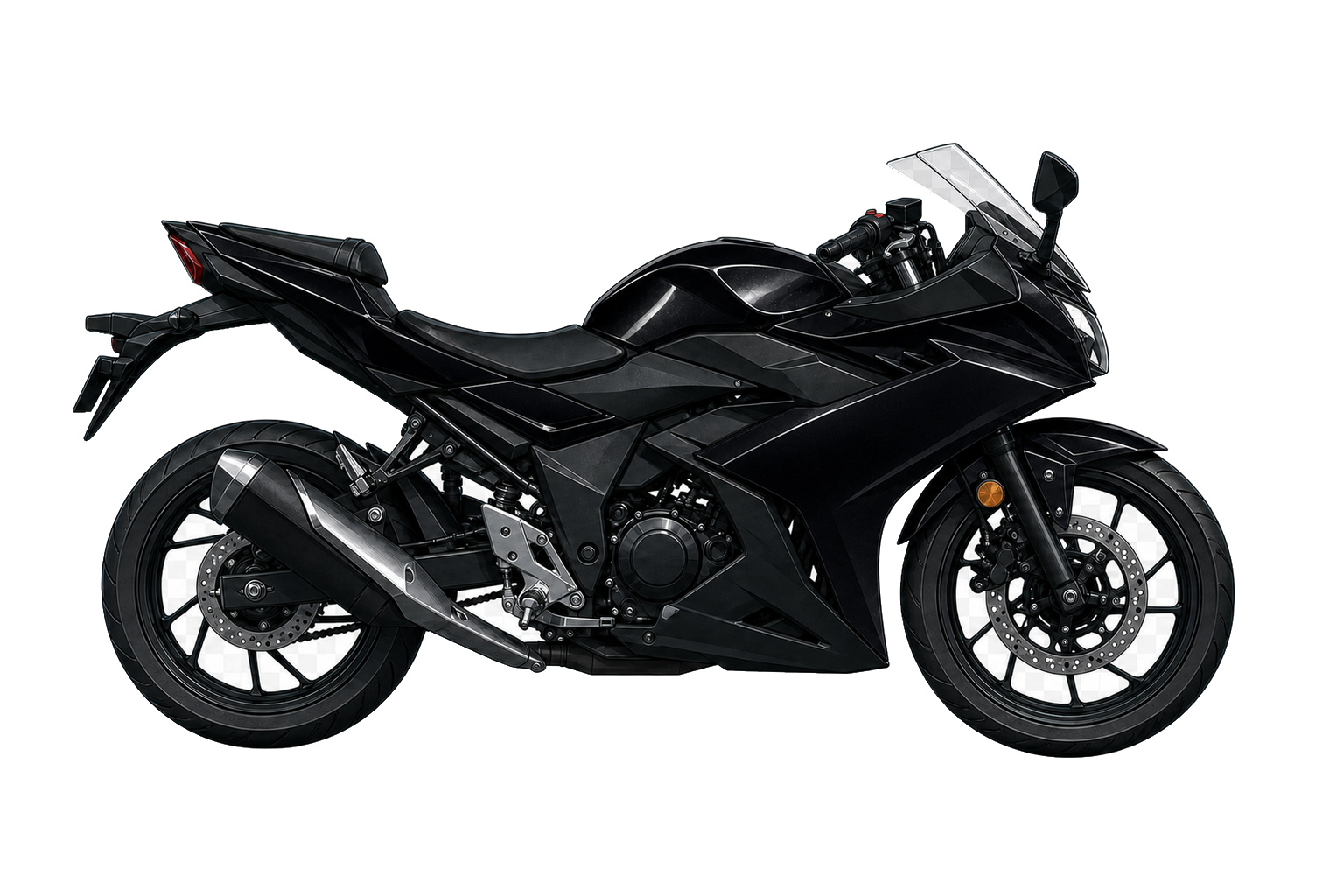 GSX250R パールネブラーブラックを参考にした非公式イラスト
