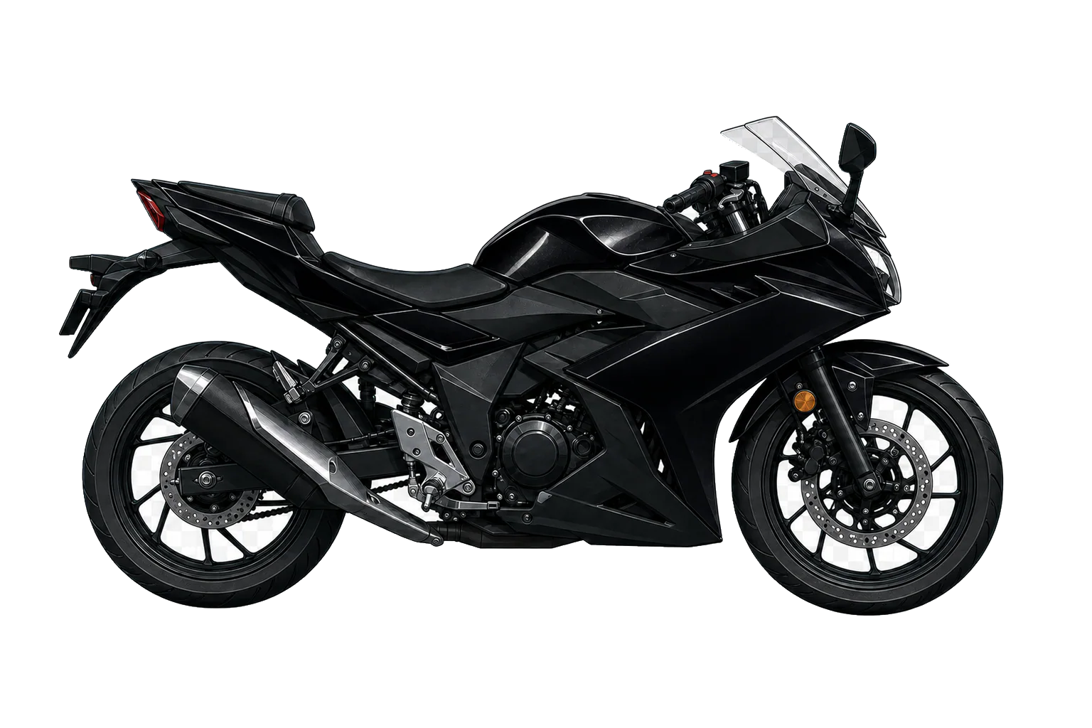 GSX250R パールネブラーブラックを参考にした非公式イラスト