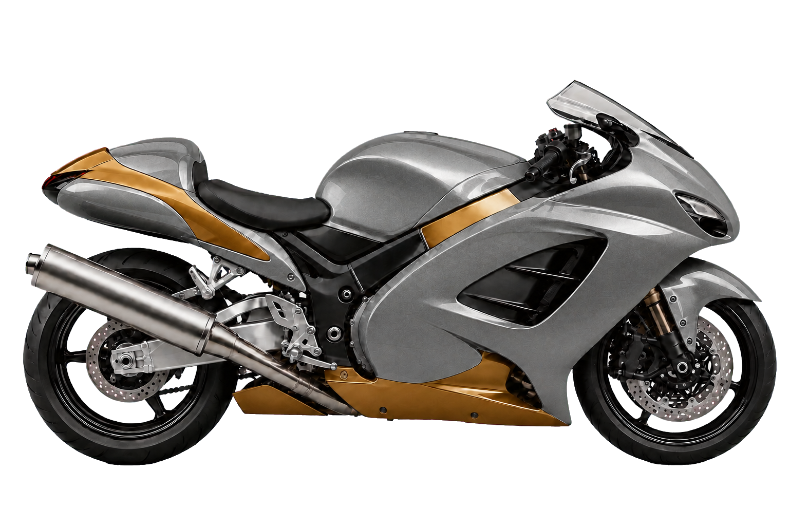 Hayabusa ギャラクシーグレーメタリック / キャンディバーントゴールド(C81)を参考にした非公式イラスト