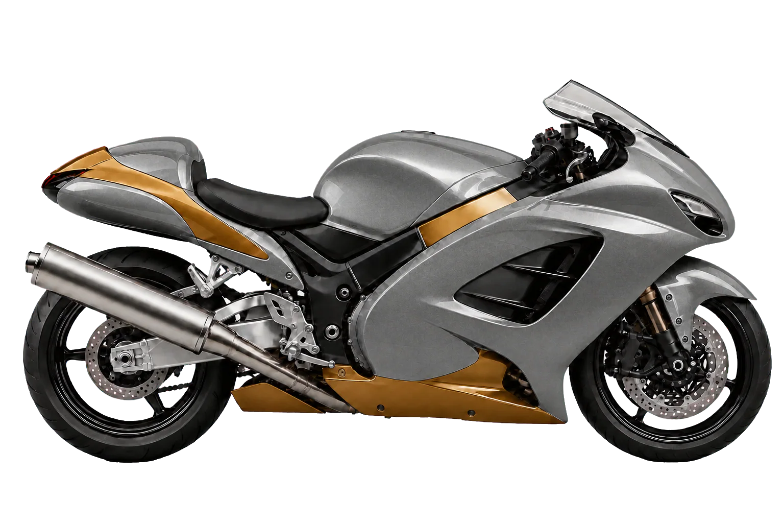 Hayabusa ギャラクシーグレーメタリック / キャンディバーントゴールド（C81）を参考にした非公式イラスト