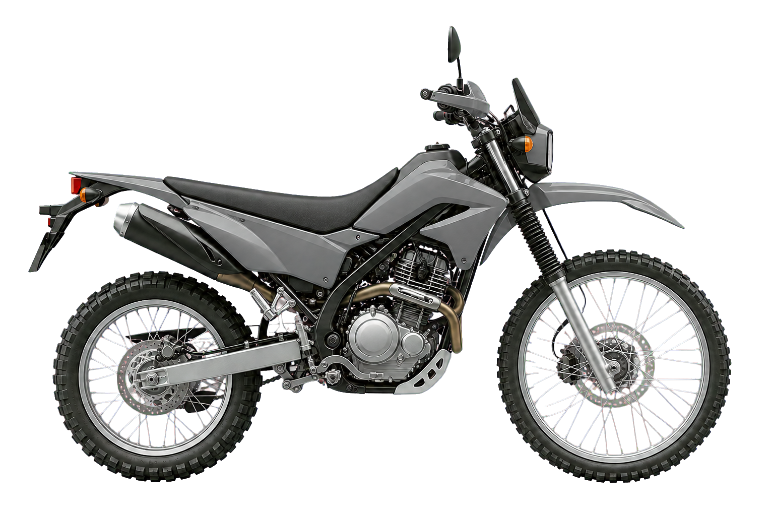 KLX230 SHERPA S ミディアムクラウディグレーを参考にした非公式イラスト
