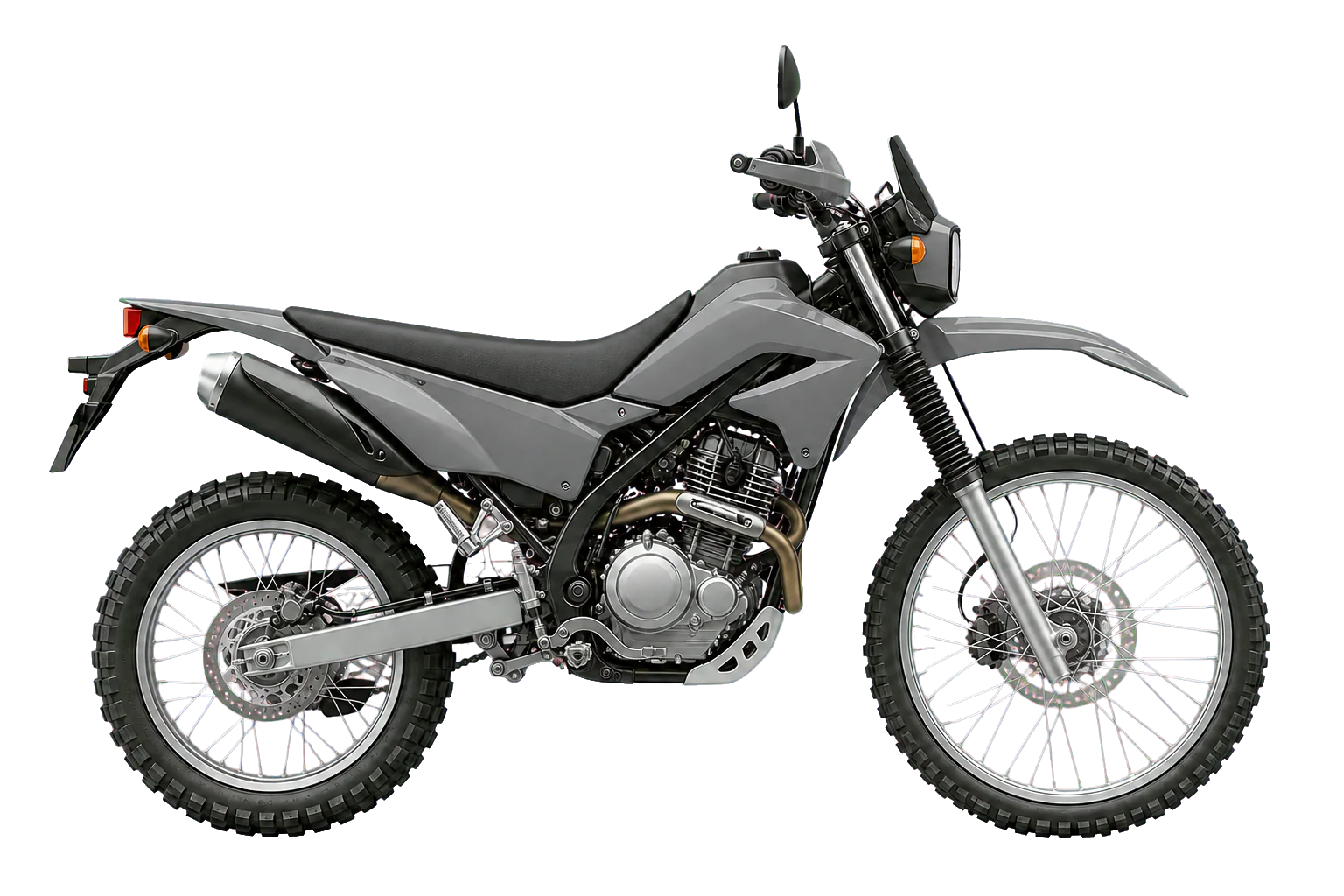 KLX230 SHERPA S ミディアムクラウディグレーを参考にした非公式イラスト