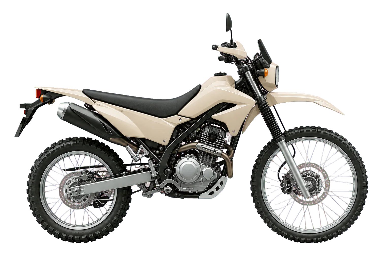 KLX230 SHERPA S ホワイティッシュベージュを参考にした非公式イラスト