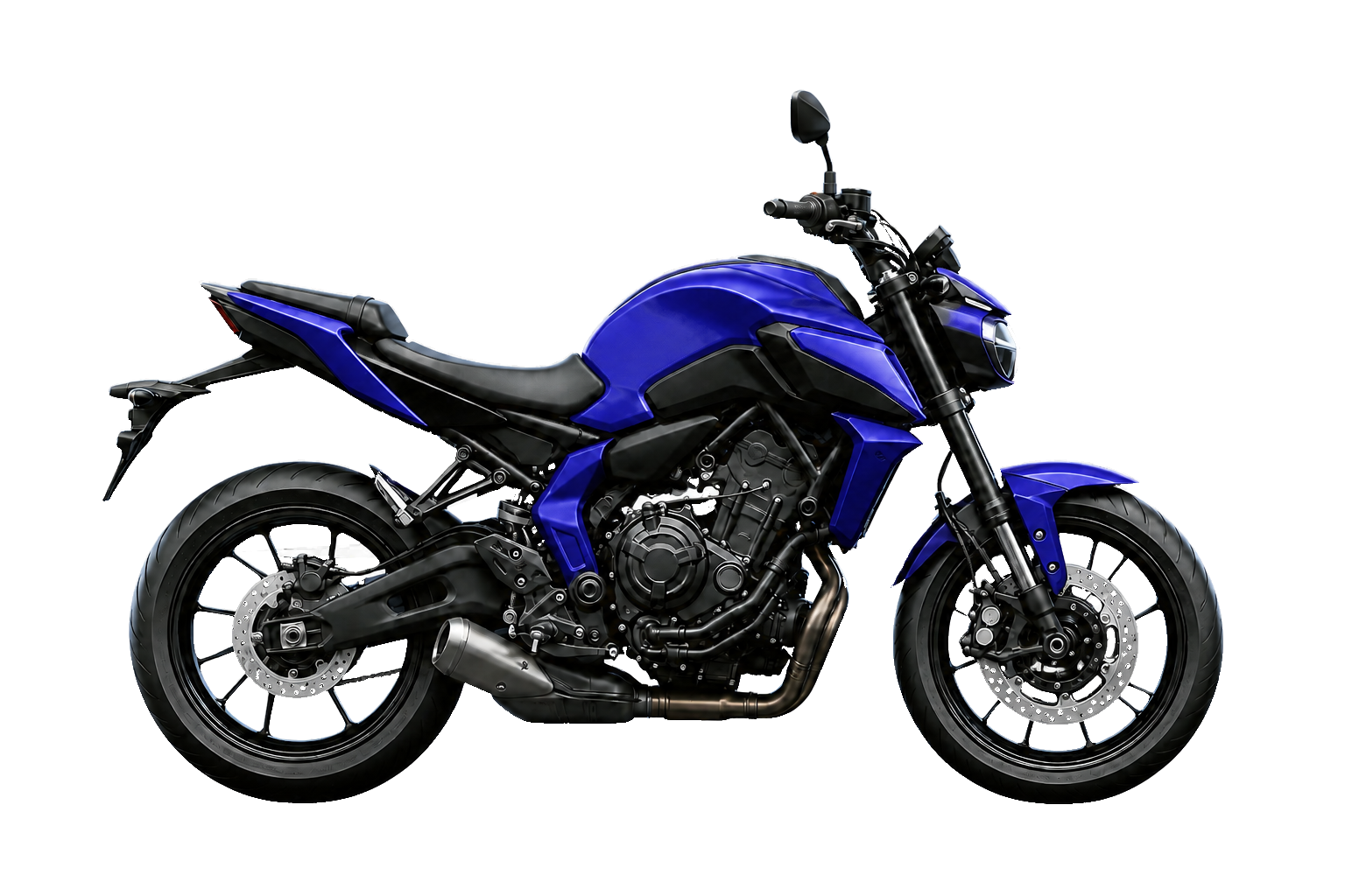 MT-07 ディープパープリッシュブルーメタリックCを参考にした非公式イラスト