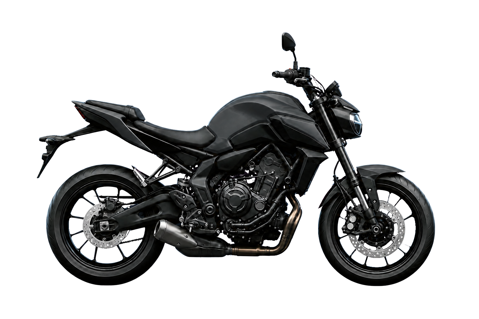 MT-07 マットダークグレーメタリックDを参考にした非公式イラスト