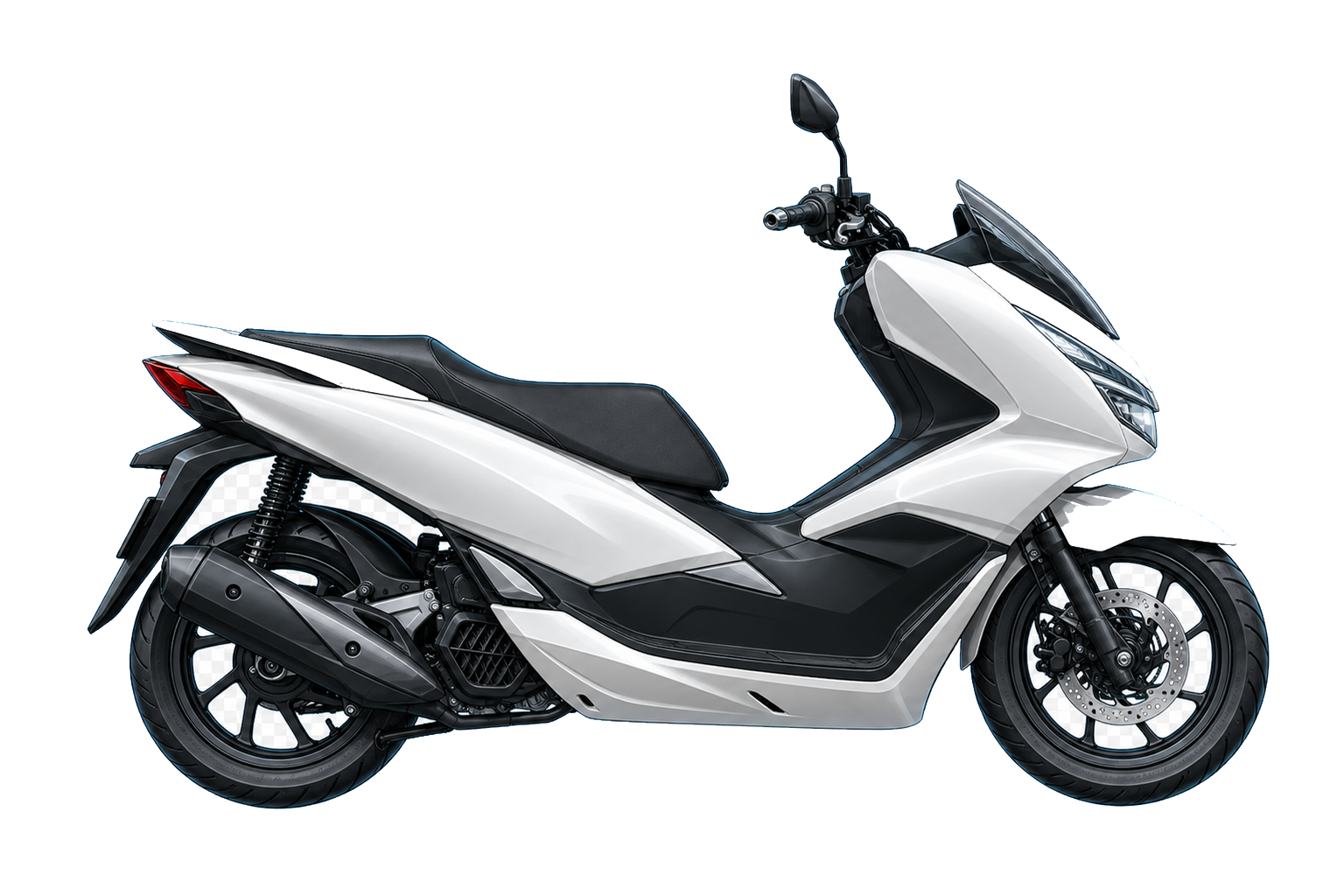 PCX パールスノーフレークホワイトを参考にした非公式イラスト