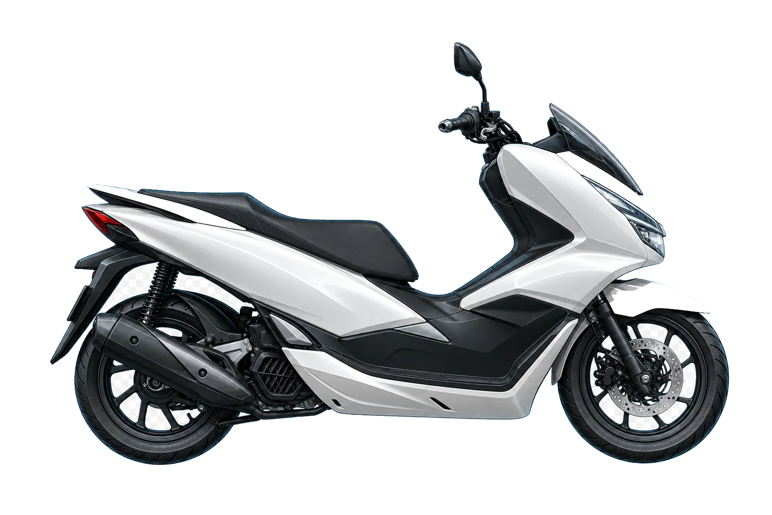 PCX パールスノーフレークホワイトを参考にした非公式イラスト