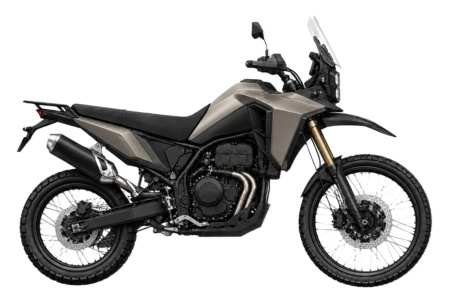 Ténéré700 マットイエローイッシュグレーメタリック2を参考にした非公式イラスト