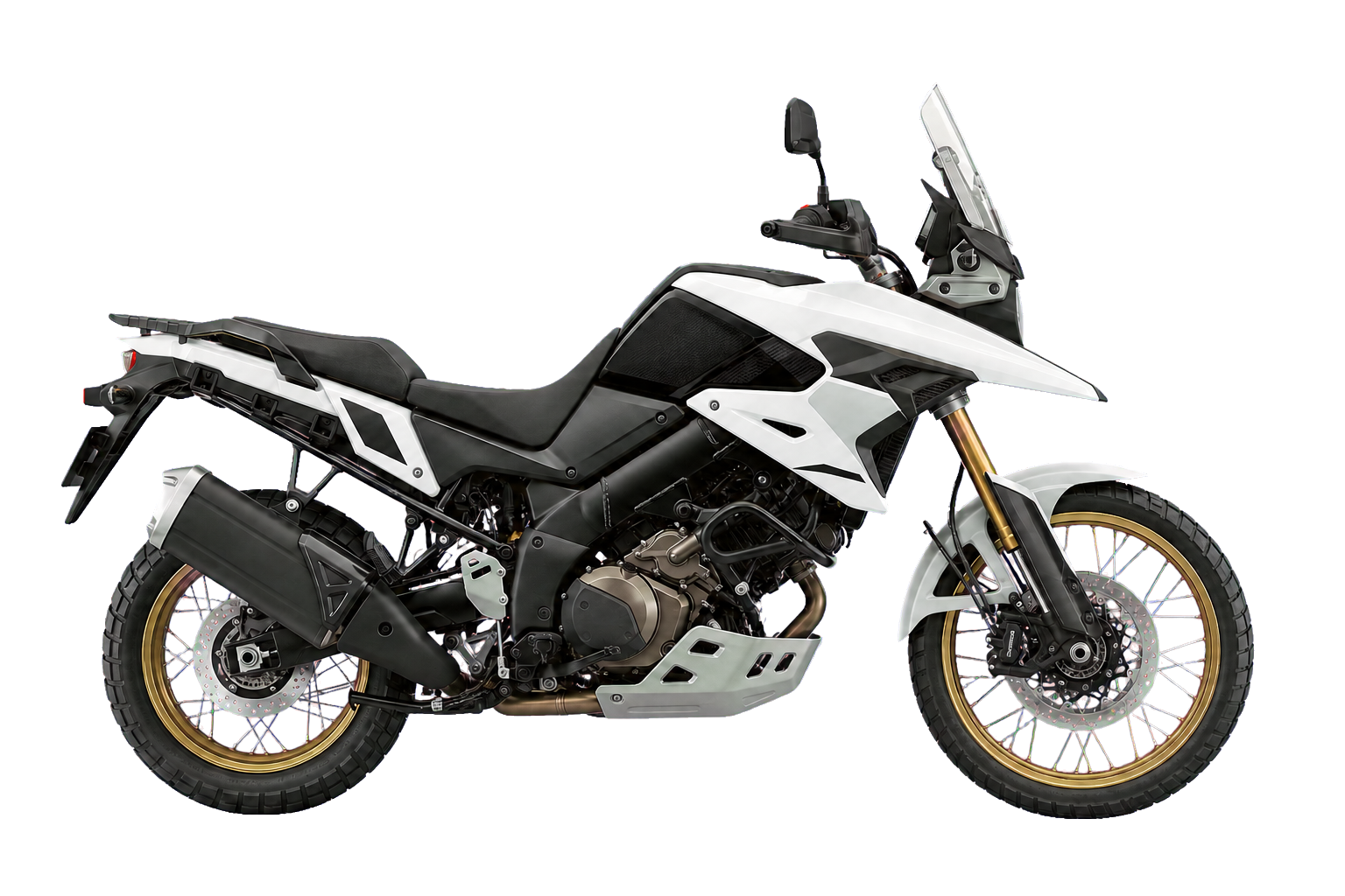 V-STROM 1050DE パールテックホワイト / グラススパークルブラック（CK6）を参考にした非公式イラスト