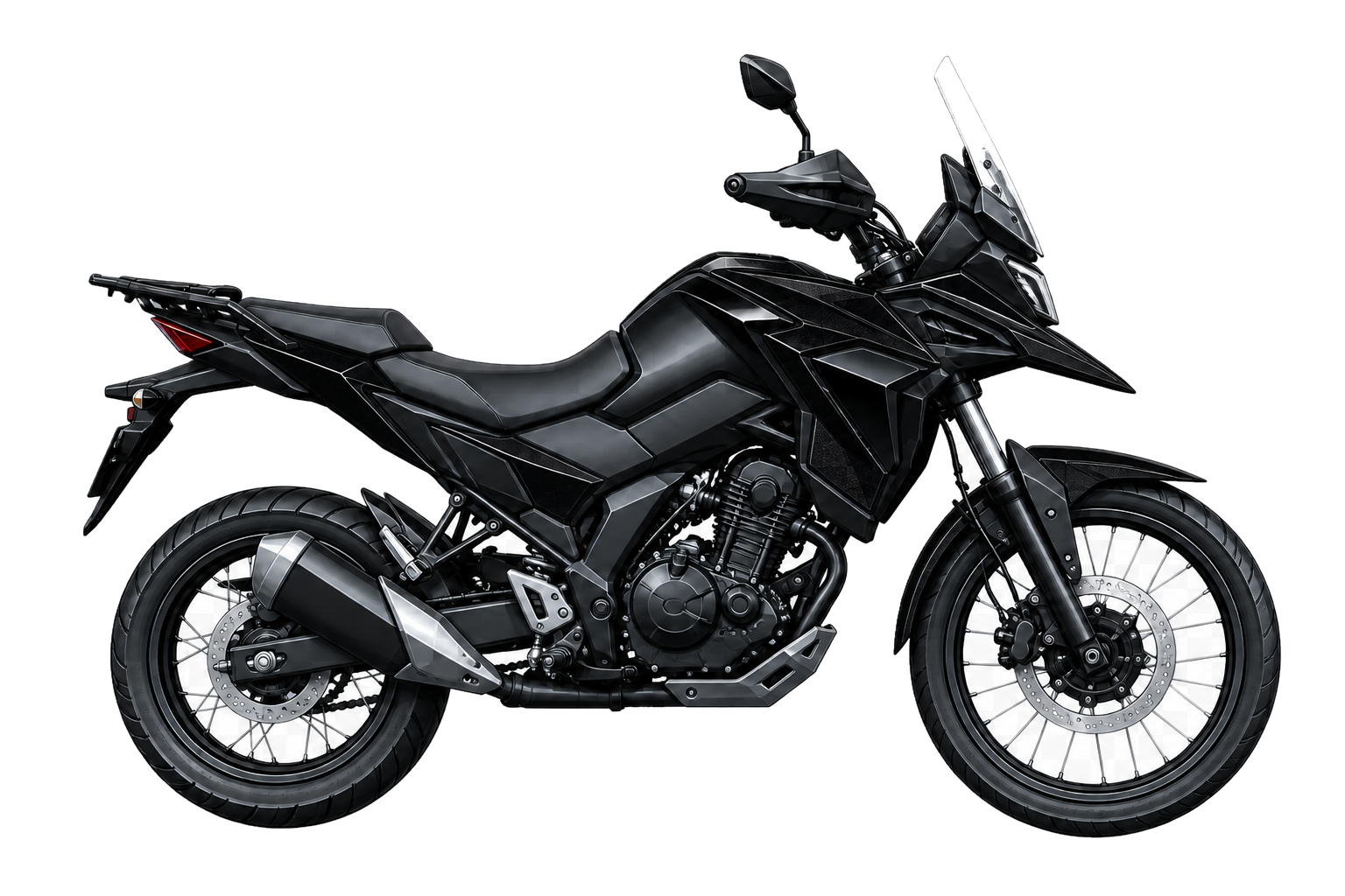 V-STROM 250SX グラススパークルブラック（YVB）を参考にした非公式イラスト