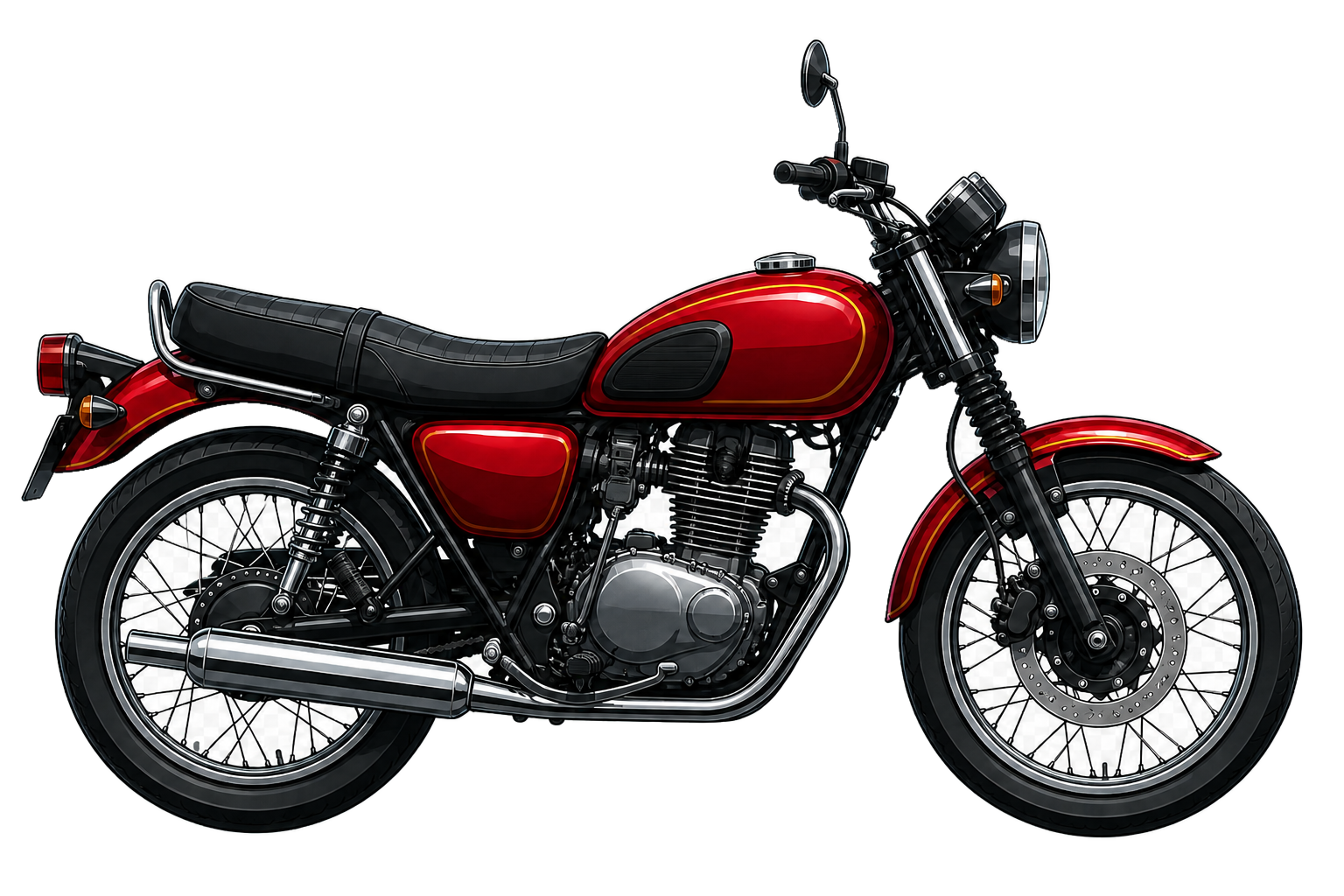 W230 キャンディパーシモンレッド × エボニーを参考にした非公式イラスト