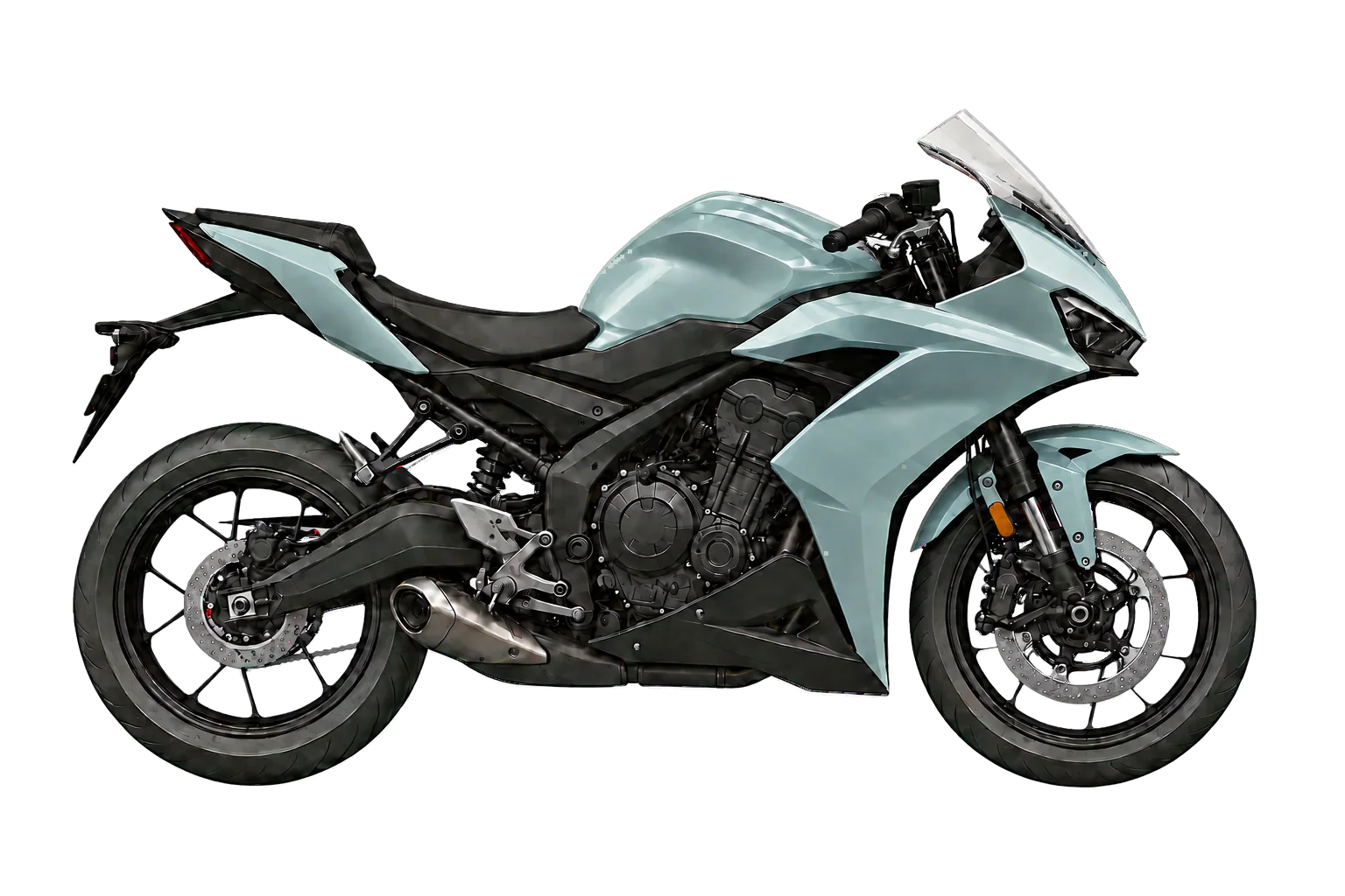 YZF-R25 ペールブルーイッシュグリーンソリッド2を参考にした非公式イラスト